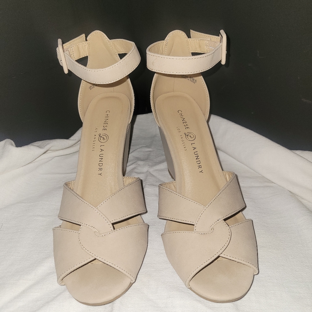 Chinese Laundry Wedges in a Nude Color